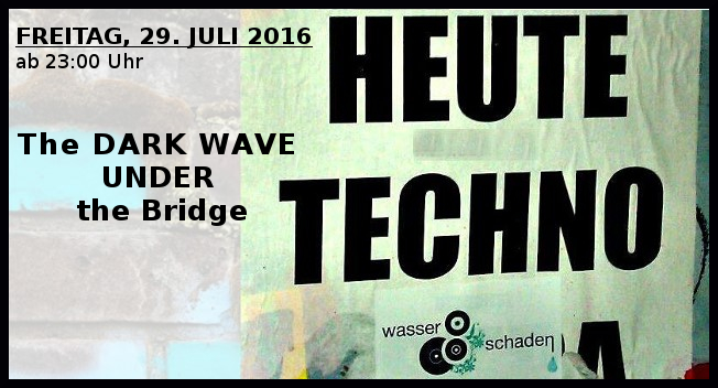 The dark wave under the bridgre